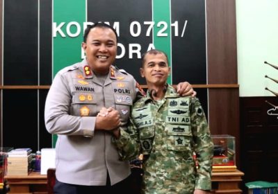 Pererat Silatuhrahmi Kapolres Blora Kunjungi Kodim 0721/Blora